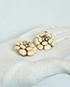 Chanel Gold Flower Pearl CC Clip On Earrings, other view